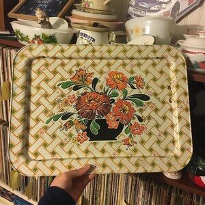 1970 L A V A D A Metal Tv Lap Tray